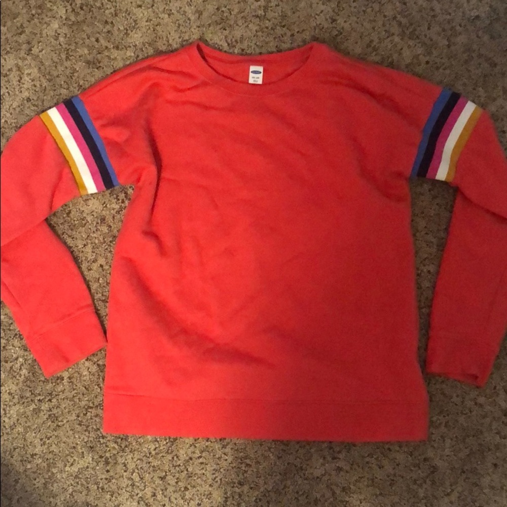 coral sweatshirt